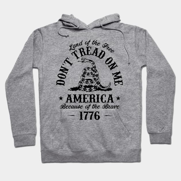 Don't Tread On Me Hoodie by NobleTeeShop